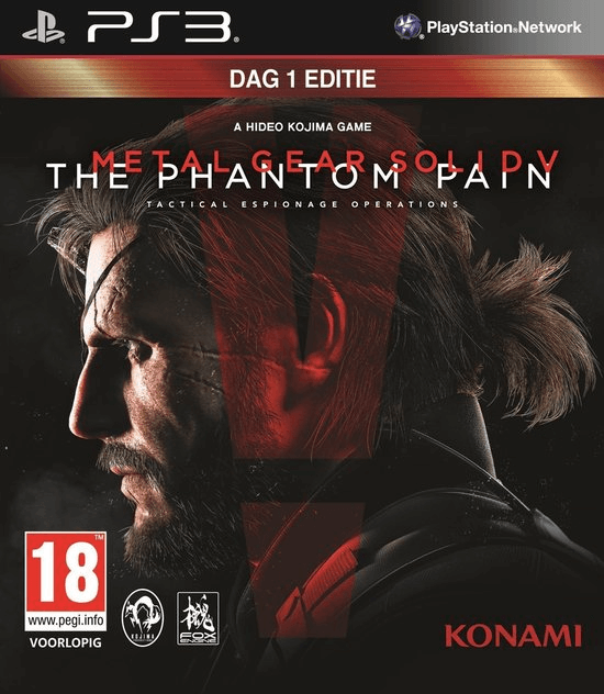 Metal Gear Solid V: The Phantom Pain [Day One Edition] box art for Playstation 3